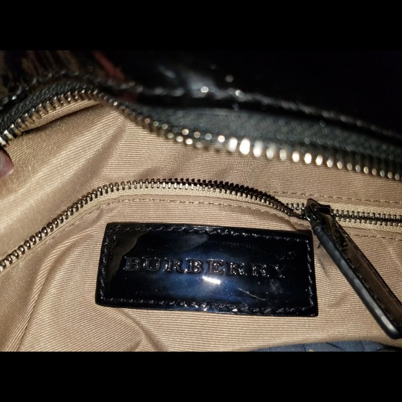 Burberry black pattern satchel - Picture 3 of 4
